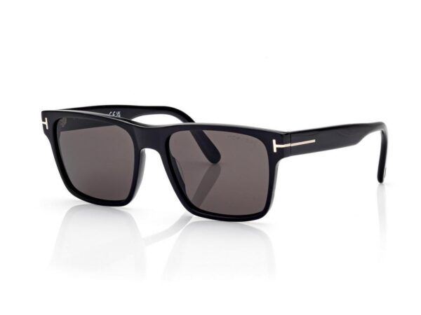 Tom Ford FT1205 Calder Sunglasses in Black (01A), side view