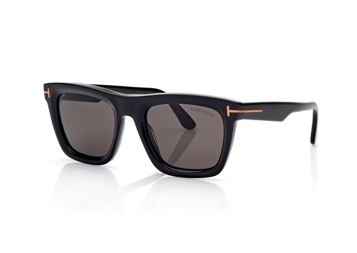 FT1207_01A_52MM_B.jpg Tom Ford FT1207 Lelio Sunglasses in Black (01A), side view