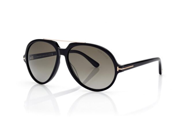 Tom Ford FT1210 Aalto Sunglasses in Black (01B), side view
