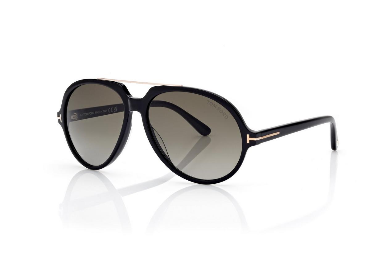 FT1210_01B_59MM_B.jpg Tom Ford FT1210 Aalto Sunglasses in Black (01B), side view