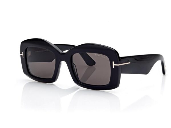 Tom Ford FT1218 Venetia Sunglasses in Black (01A), side view