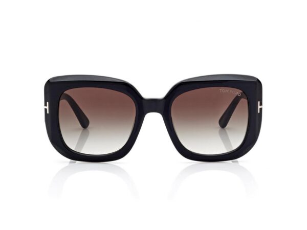 Tom Ford FT1220 Carla Sunglasses in Black (01B), front