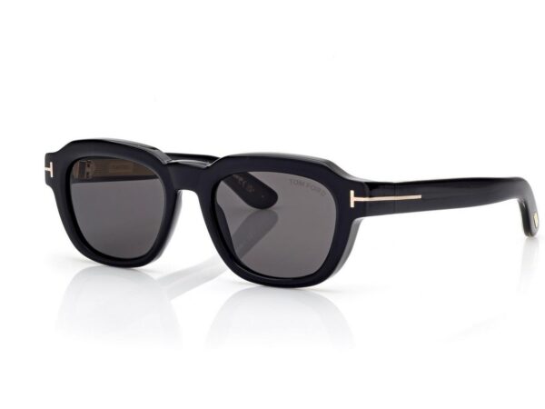 Tom Ford FT1226 Icon Square Sunglasses in Black (01A), side view