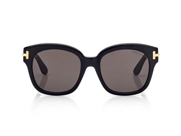 Tom Ford FT1235 Icon Oversized Square Sunglasses in Black (01A), front