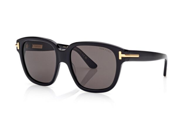Tom Ford FT1236 Icon Square Sunglasses in Black (01A), side view