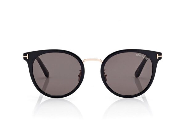 Tom Ford FT1244-K Round Sunglasses in Black (01A), front