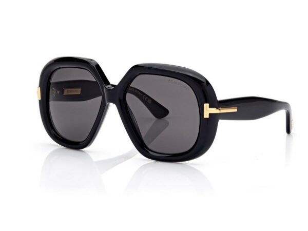 Tom Ford FT1278 Geometric Icon Sunglasses in Black (01A), side view