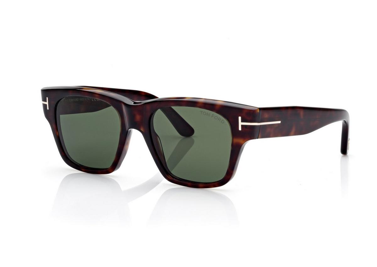 FT1280_52N_53MM_B.jpg Tom Ford FT1280 Caine Sunglasses in Dark Havana (52N), side view