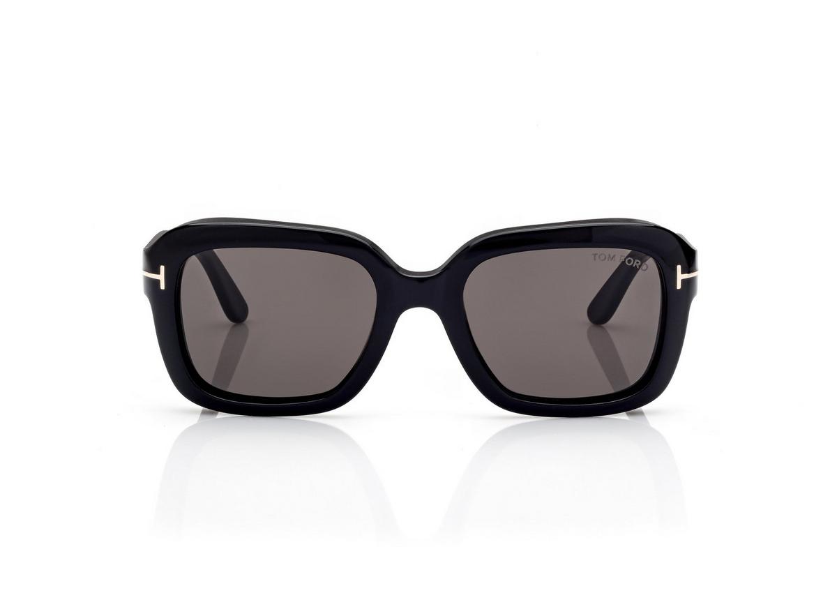 FT1283_01A_52MM_A.jpg Tom Ford FT1283 Natalia-02 Sunglasses in Black (01A), front