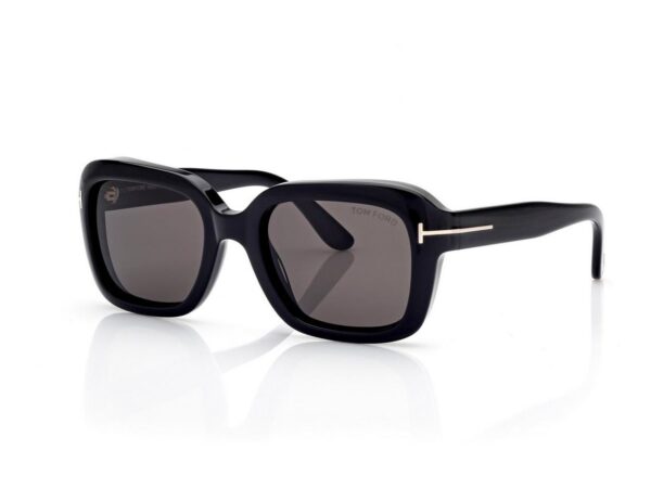 Tom Ford FT1283 Natalia-02 Sunglasses in Black (01A), side view