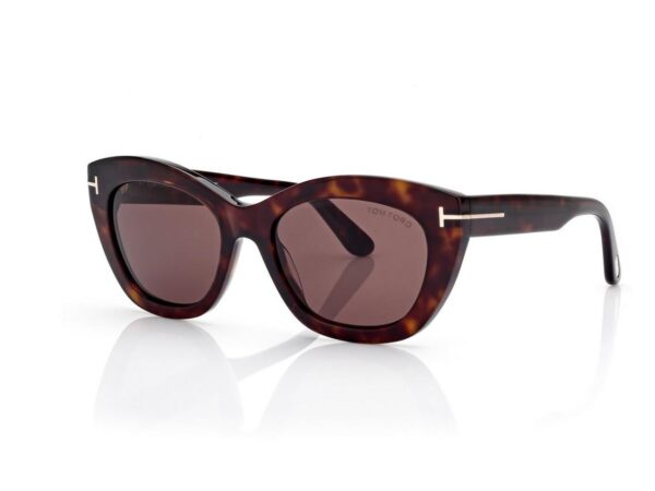 Tom Ford FT1285 Linda Sunglasses in Dark Havana (52E), side view
