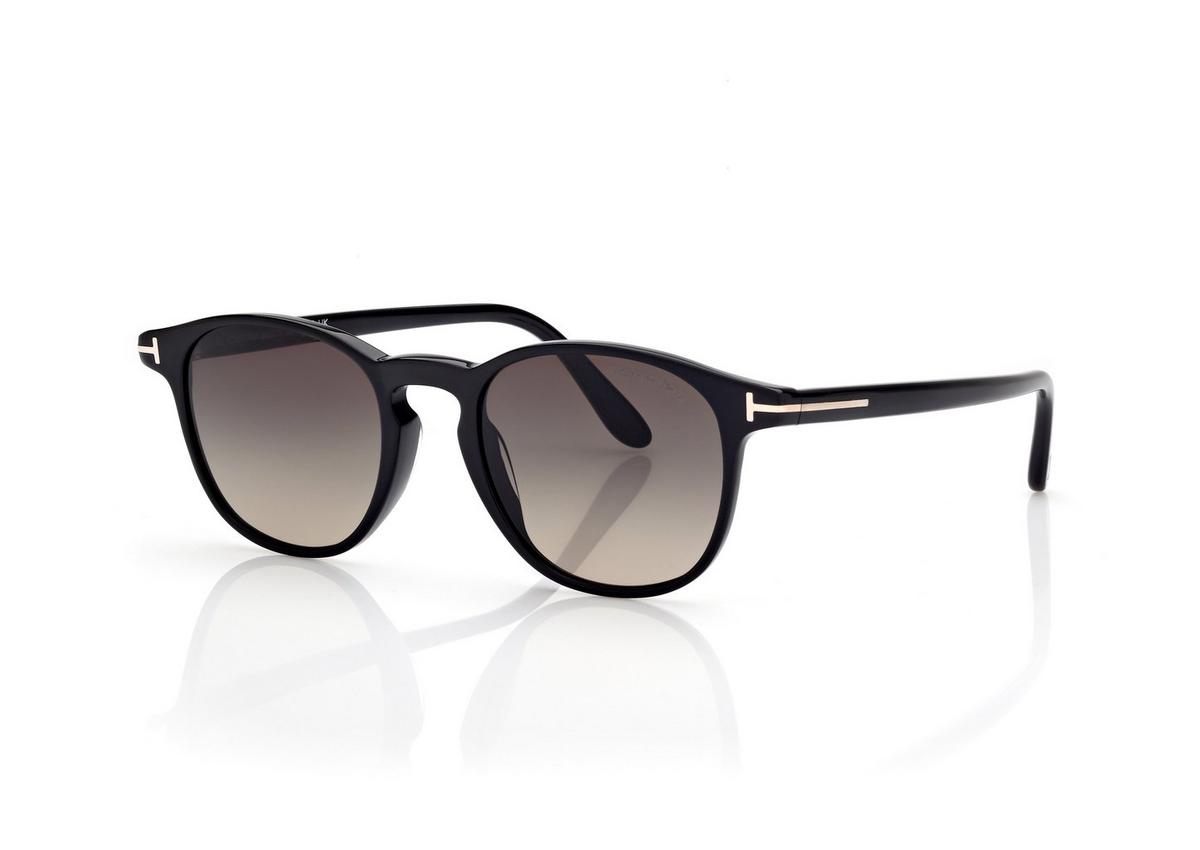 FT1302_01B_50MM_B.jpg Tom Ford FT1302 Holt Sunglasses in Black (01B), side view