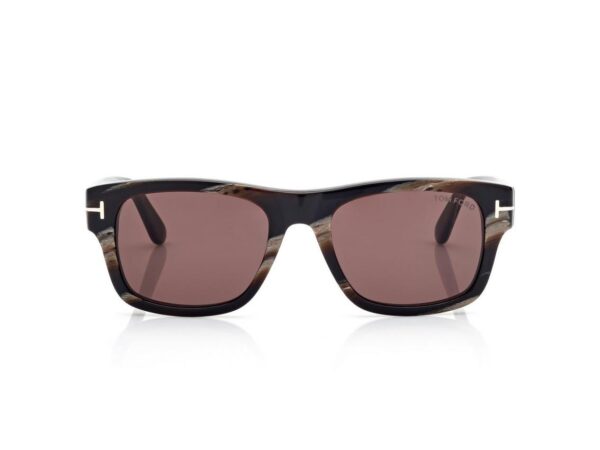 Tom Ford FT1303 Smith Sunglasses in Green Horn (64E), front