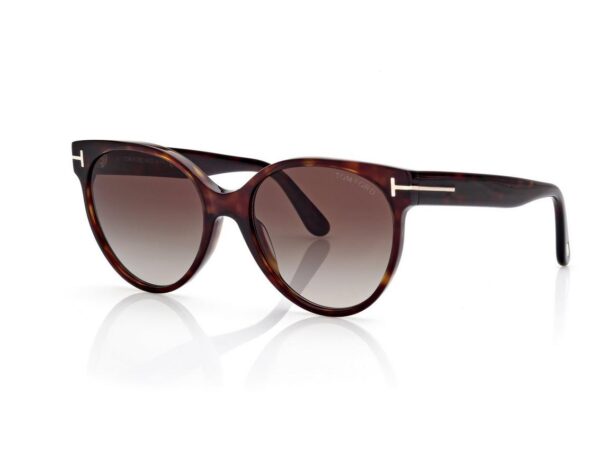 Tom Ford FT1311 Tallulah Sunglasses in Gradient Havana (52B), side view