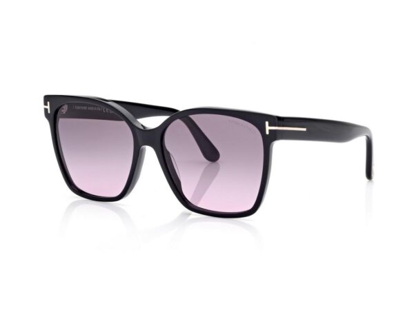 Tom Ford FT1312 Iris Sunglasses in Black (01B), side view