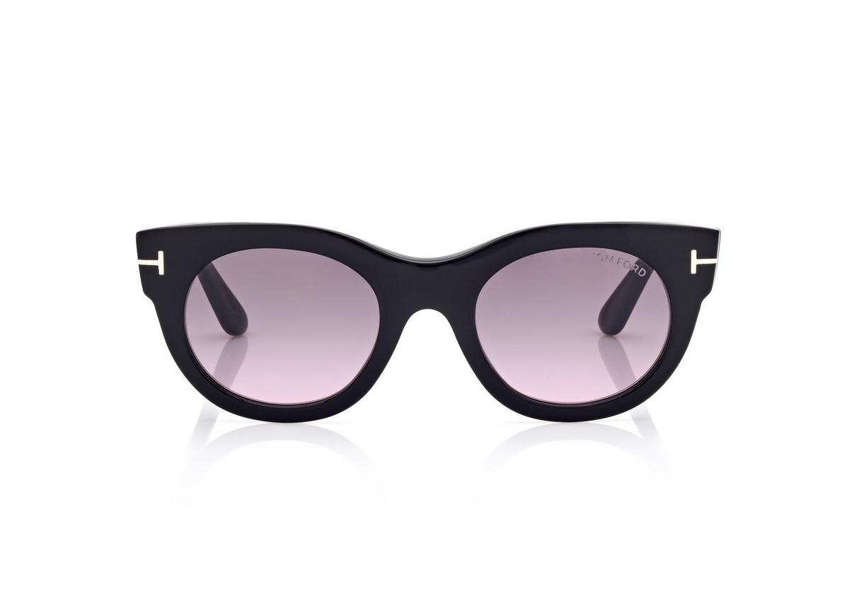 FT1315_01B_50MM_A.jpg Tom Ford FT1315 Marine Sunglasses in Black (01B), front