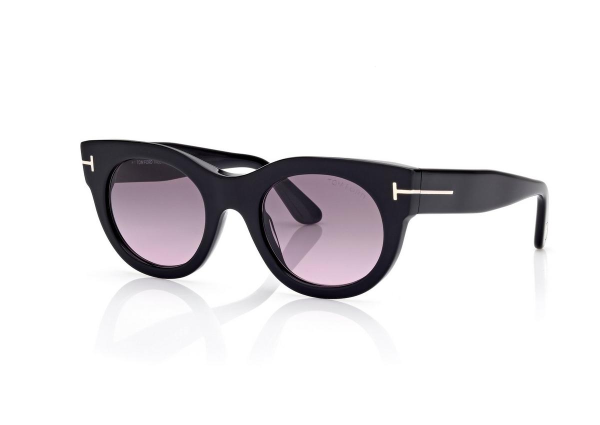 FT1315_01B_50MM_B.jpg Tom Ford FT1315 Marine Sunglasses in Black (01B), side view