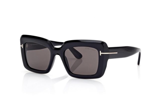 Tom Ford FT1318 Leila Sunglasses in Black (01A), side view