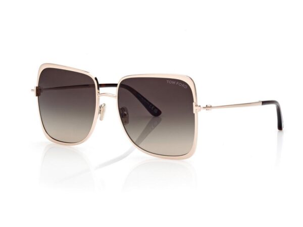 Tom Ford FT1319 Tara Sunglasses in Gold (28B), side view