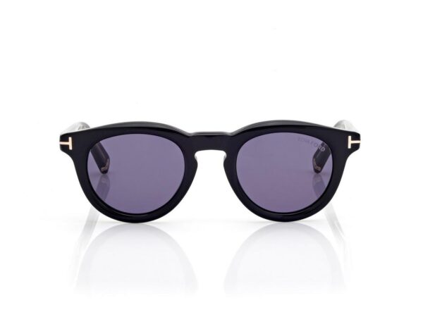 Tom Ford FT1325 Icon Round Sunglasses in Black (01V), front