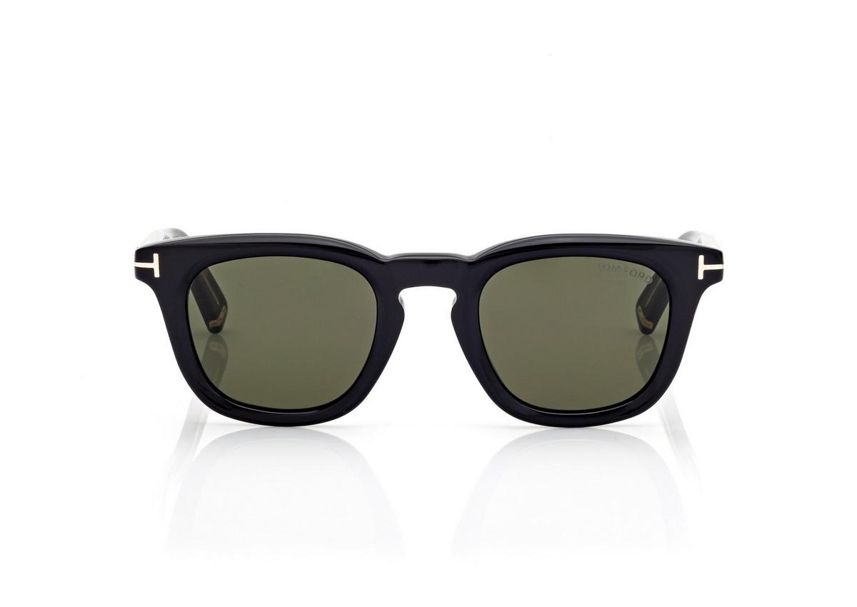 FT1326_01N_48MM_A.jpg Tom Ford FT1326 Icon Square Sunglasses in Black (01N), front