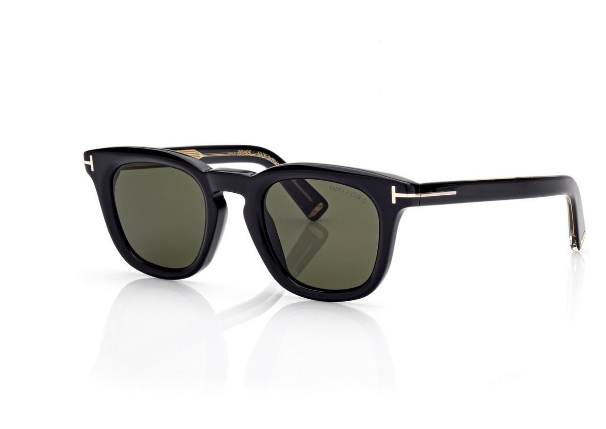 FT1326_01N_48MM_B.jpg Tom Ford FT1326 Icon Square Sunglasses in Black (01N), side view
