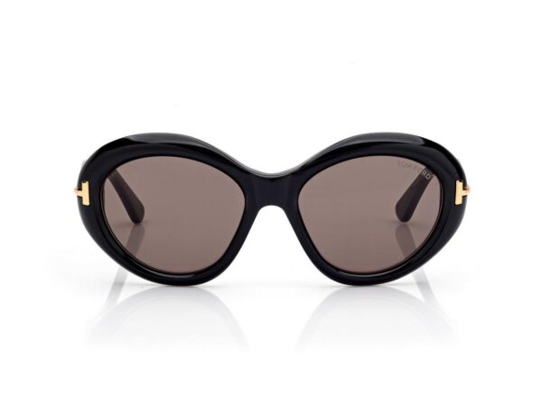 Tom Ford FT1328 Icon Oval Sunglasses in Black (01A), front