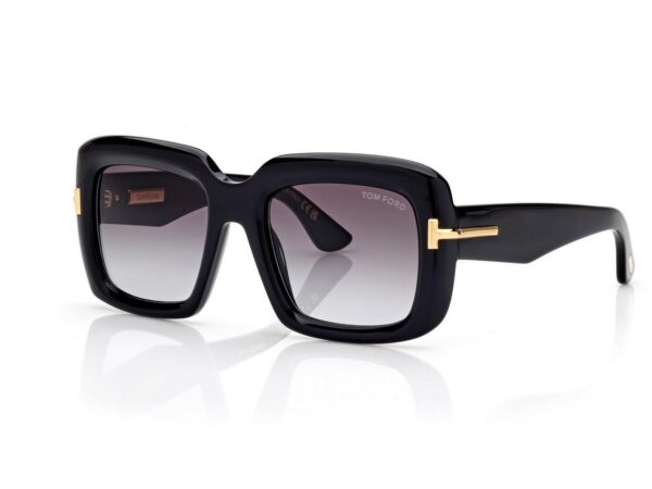Tom Ford FT1330 Icon Square Sunglasses in Black (01B), side view