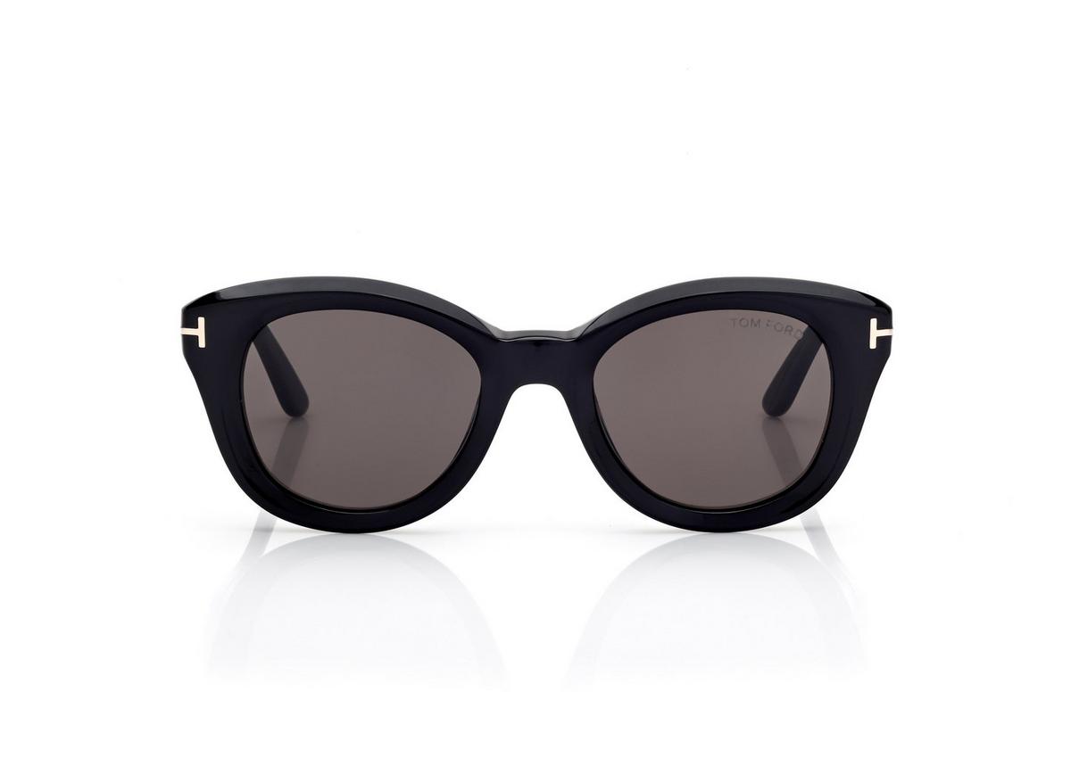 FT1344_01A_49MM_A.jpg Tom Ford FT1344 Nika Sunglasses in Black (01A), front