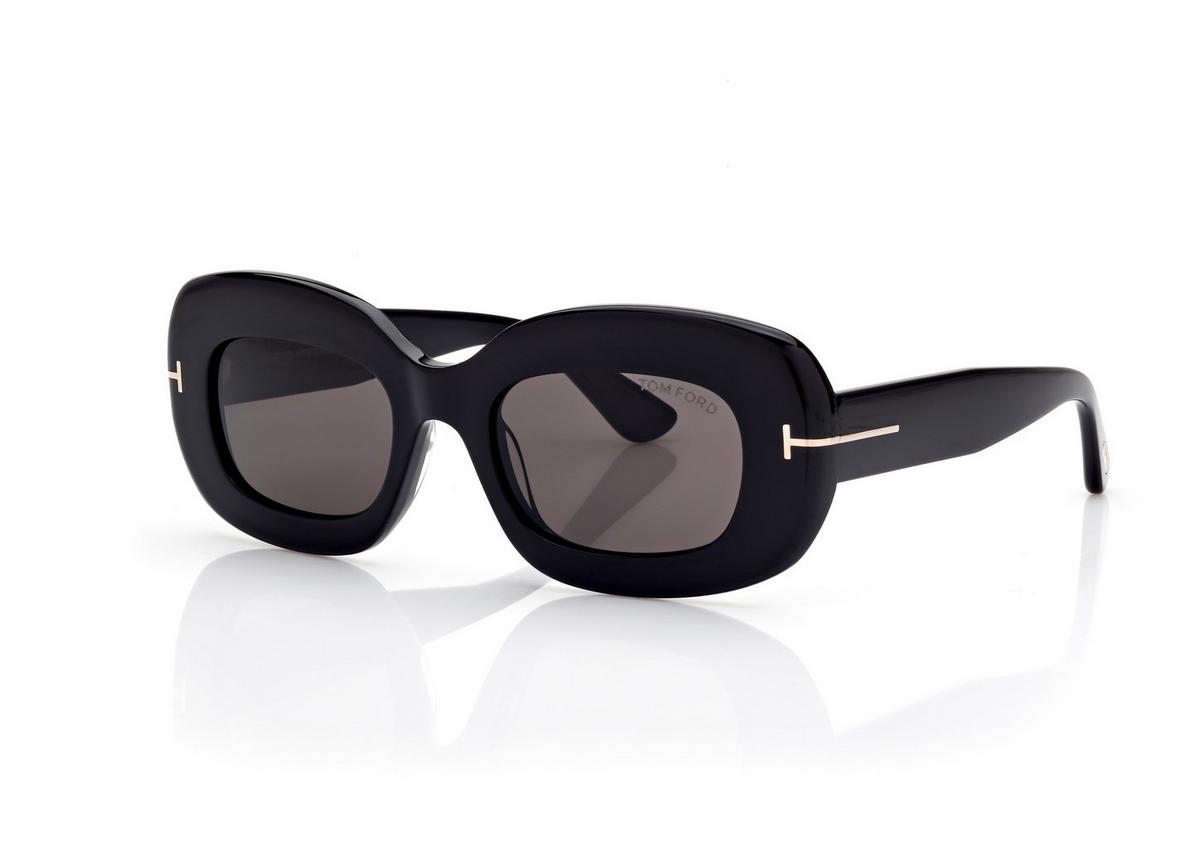 FT1345_01A_50MM_B.jpg Tom Ford FT1345 Islay Sunglasses in Black (01A), side view