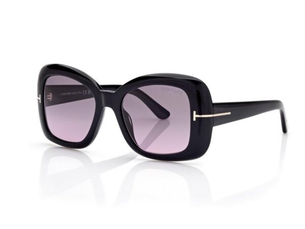 Tom Ford FT1348 Sandra Sunglasses in Black (01B), side view
