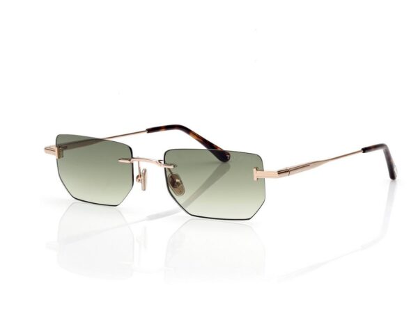 Tom Ford FT1355 Ethan Sunglasses in Rose Gold (28P), side view