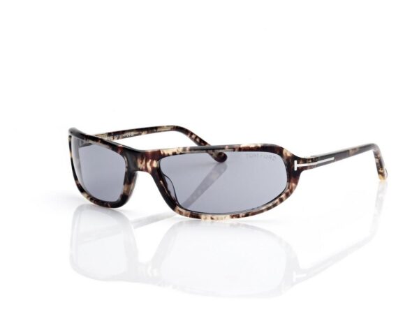 Tom Ford FT1400 Addison Sunglasses in Black Havana (56A), side view