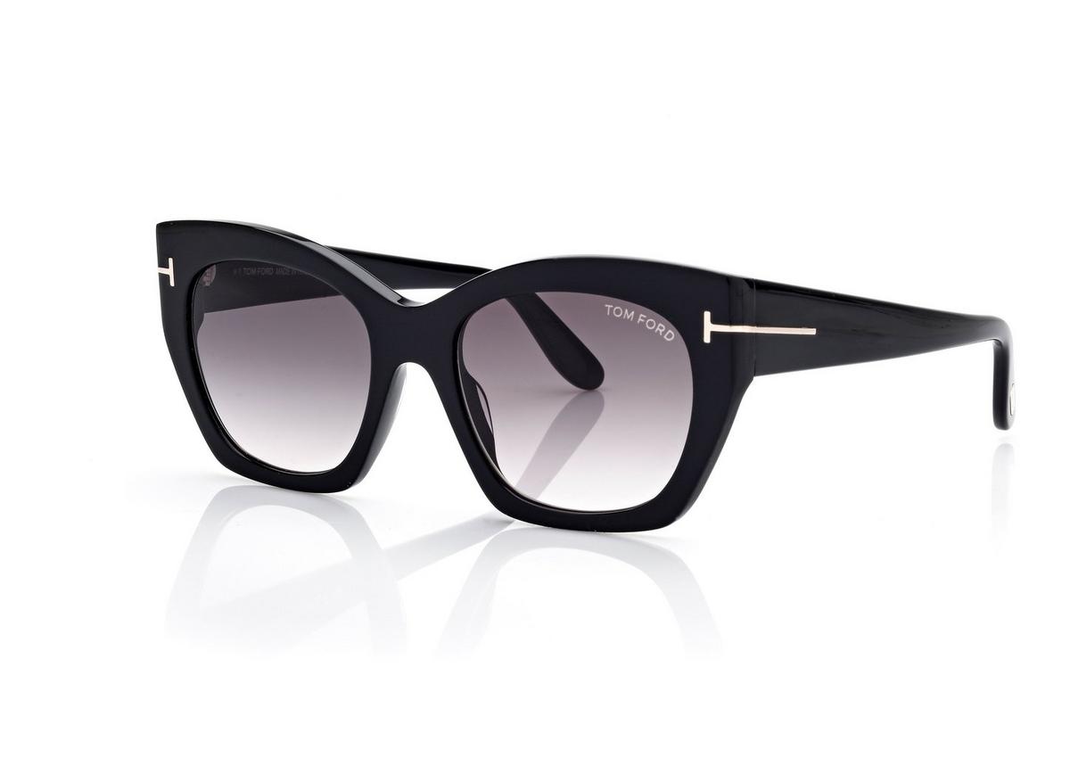 FT1422_01B_54MM_B.jpg Tom Ford FT1422 Joni Sunglasses in Black (01B), side view