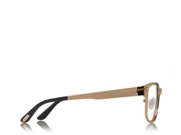 Tom Ford FT5474 Soft Square Optical Frame with Magnetic Clip in Gold/Havana (32E), front